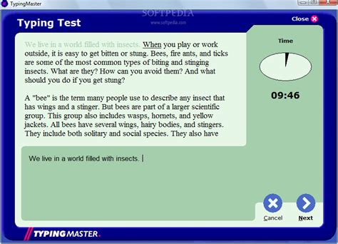 typing test online chat